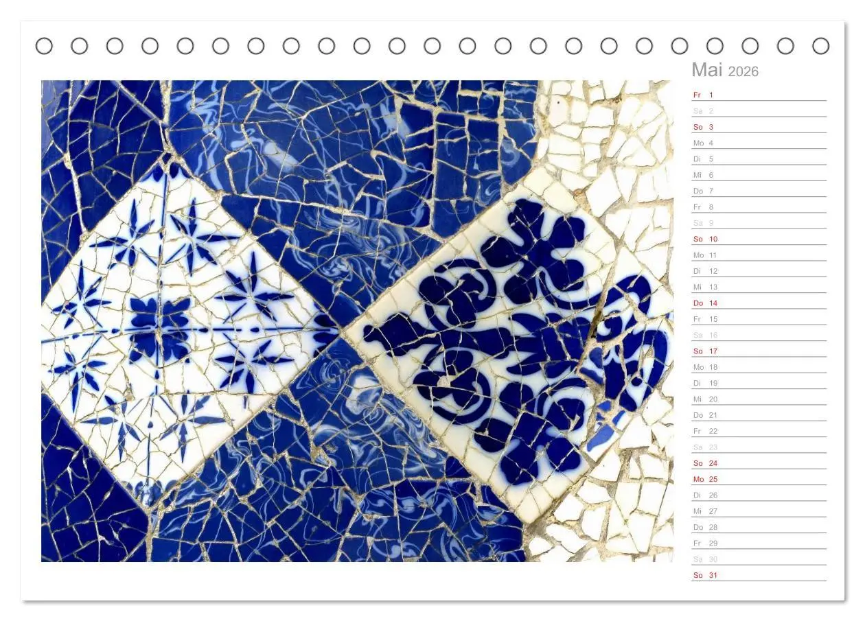 Bild: 9783457975435 | Kacheln und Mosaiken in Barcelona (Tischkalender 2026 DIN A5 quer),...
