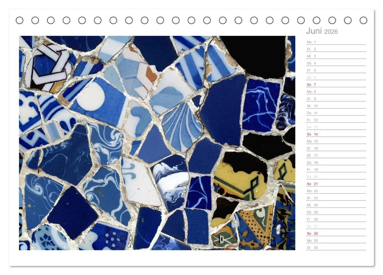Bild: 9783457975435 | Kacheln und Mosaiken in Barcelona (Tischkalender 2026 DIN A5 quer),...