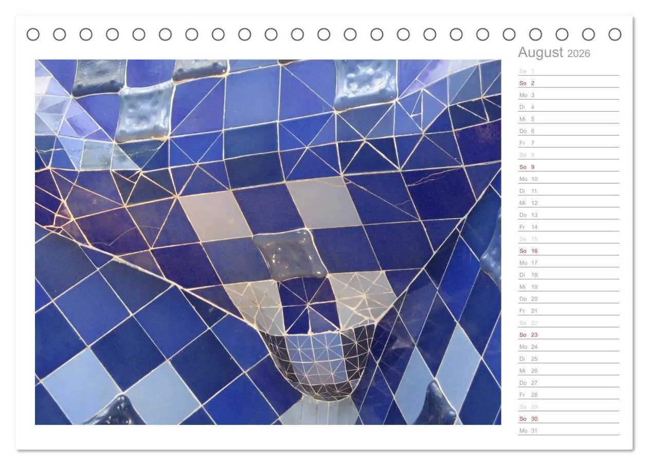 Bild: 9783457975435 | Kacheln und Mosaiken in Barcelona (Tischkalender 2026 DIN A5 quer),...