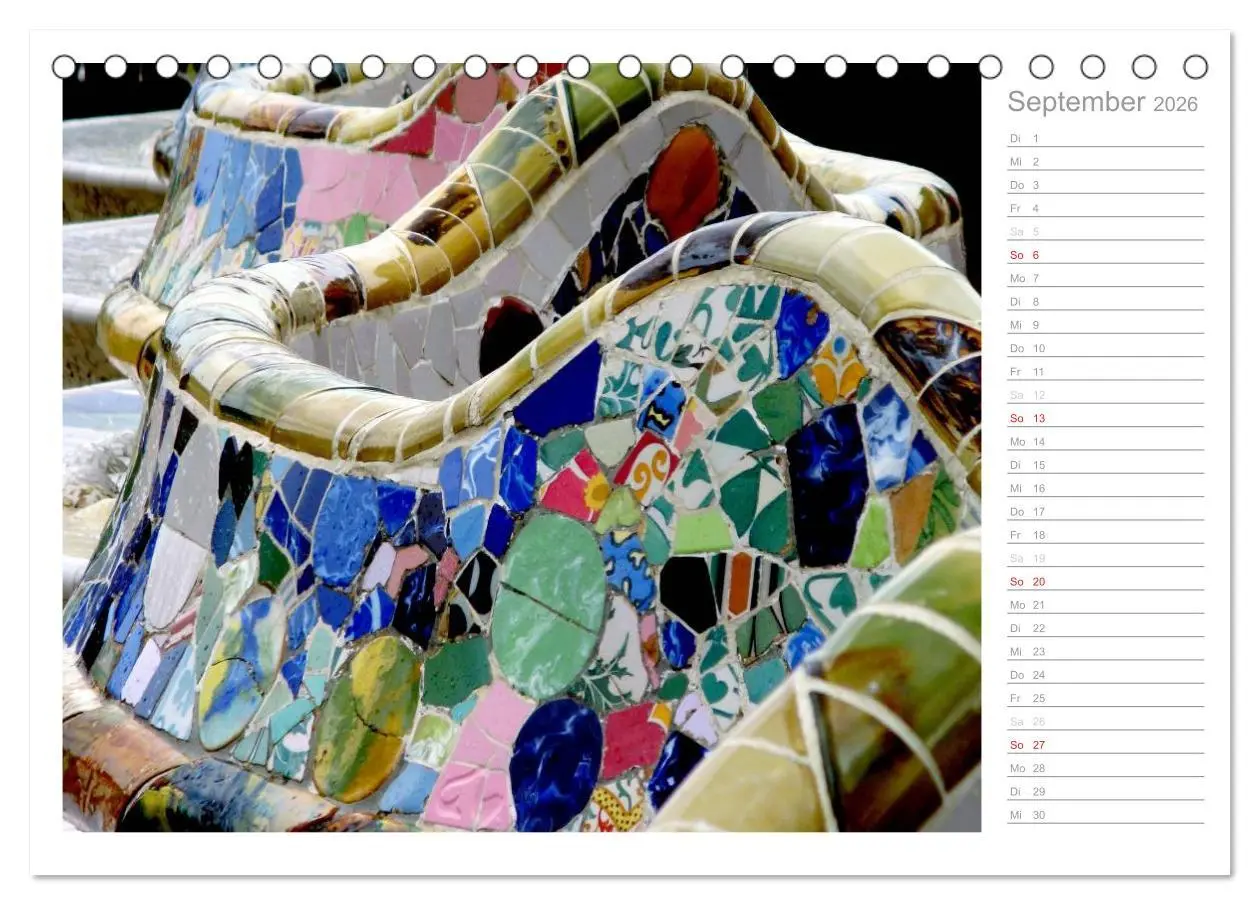 Bild: 9783457975435 | Kacheln und Mosaiken in Barcelona (Tischkalender 2026 DIN A5 quer),...