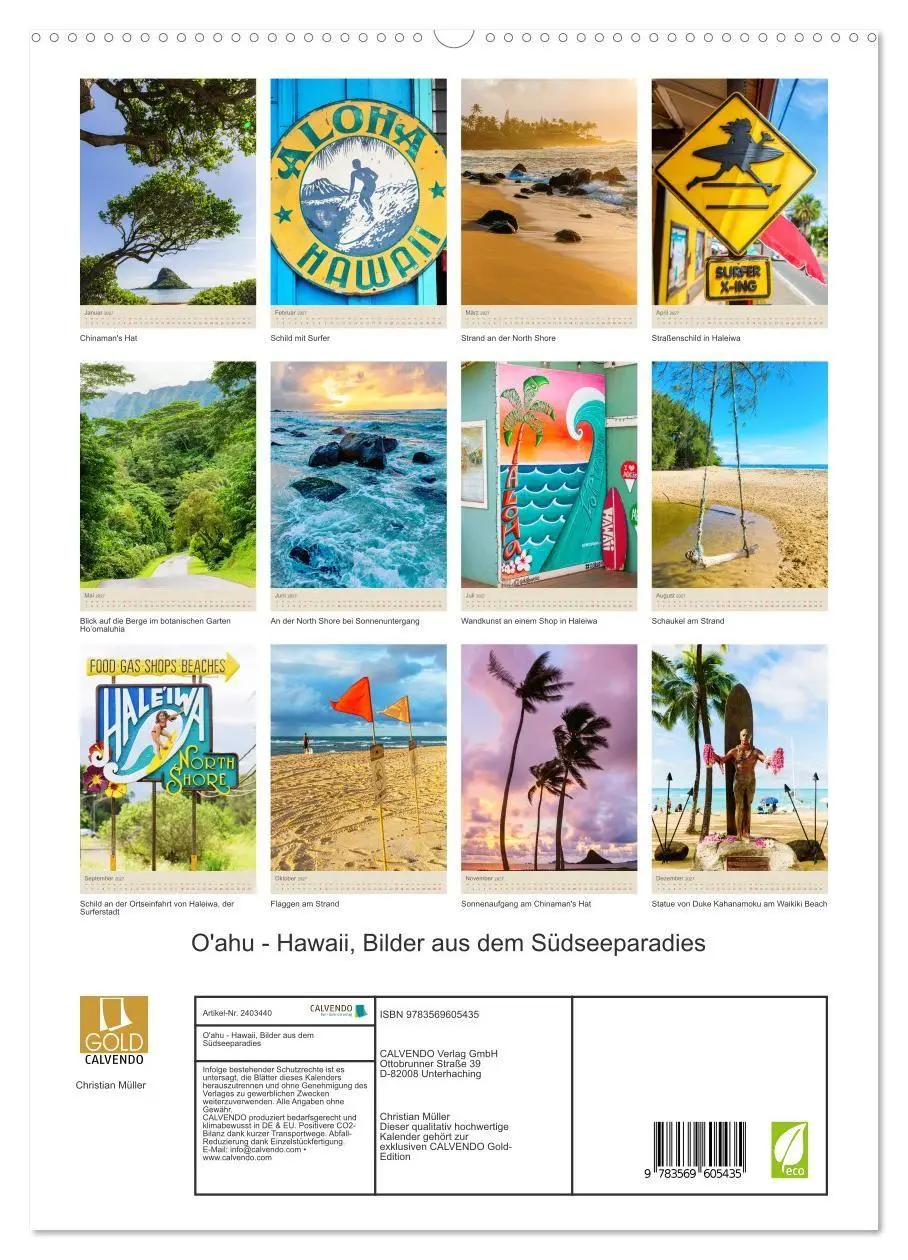 Bild: 9783569605435 | O'ahu - Hawaii, Bilder aus dem Südseeparadies (hochwertiger Premium...