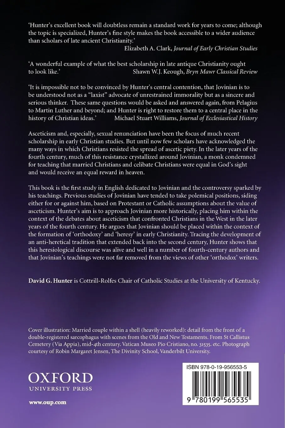 Rückseite: 9780199565535 | Marriage, Celibacy, and Heresy in Ancient Christianity | Hunter | Buch