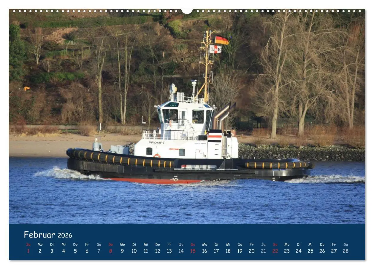Bild: 9783516125535 | Schlepper im Hamburger Hafen (hochwertiger Premium Wandkalender...