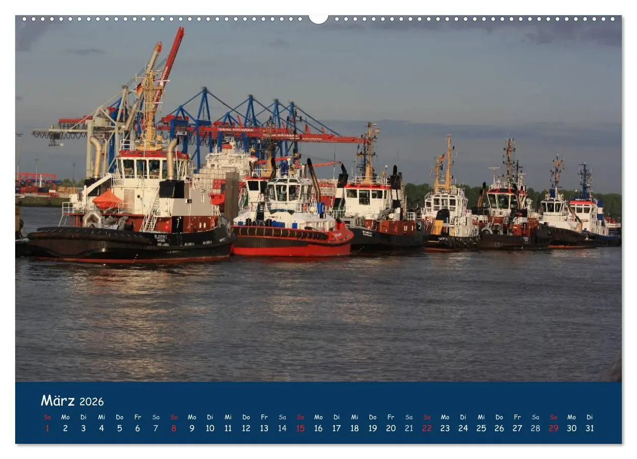Bild: 9783516125535 | Schlepper im Hamburger Hafen (hochwertiger Premium Wandkalender...