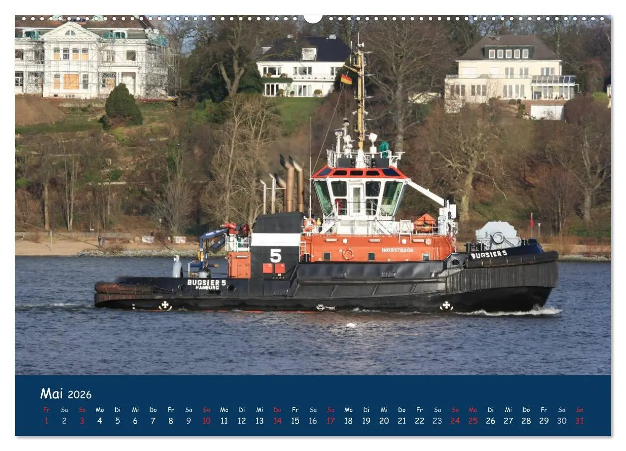 Bild: 9783516125535 | Schlepper im Hamburger Hafen (hochwertiger Premium Wandkalender...