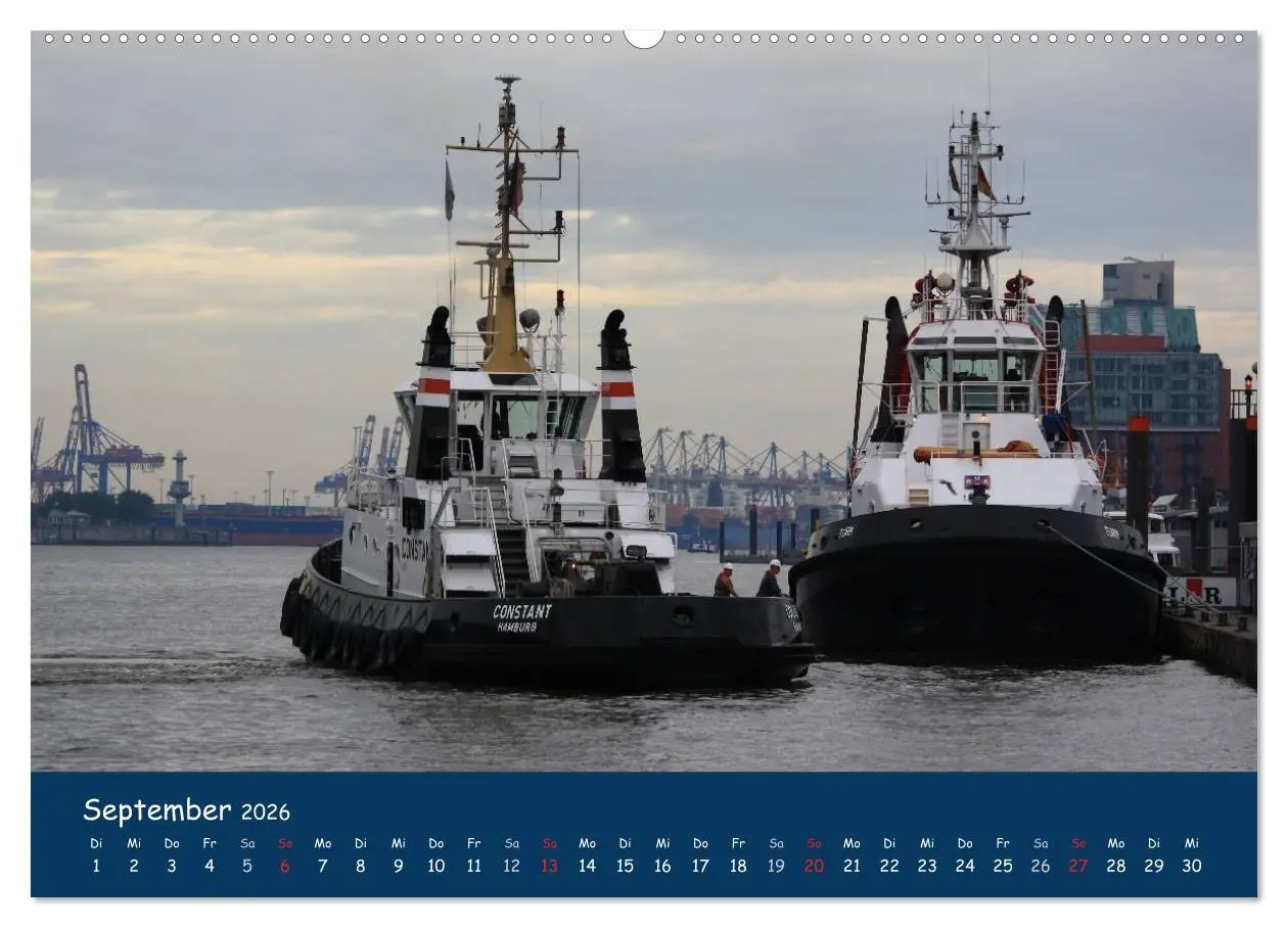 Bild: 9783516125535 | Schlepper im Hamburger Hafen (hochwertiger Premium Wandkalender...