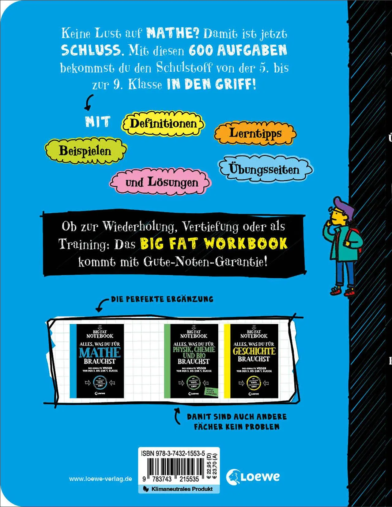 Rückseite: 9783743215535 | Big Fat Workbook - Alle Übungen, die du für Mathe brauchst | Bubenheim