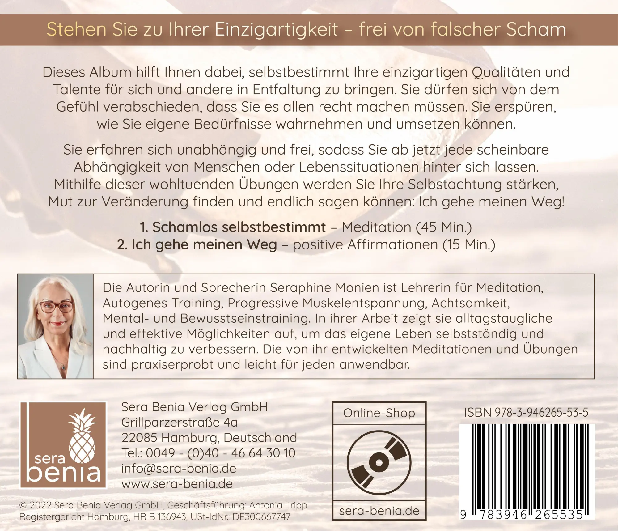 Bild: 9783946265535 | Schamlos selbstbestimmt - Die geführte Meditation zum...