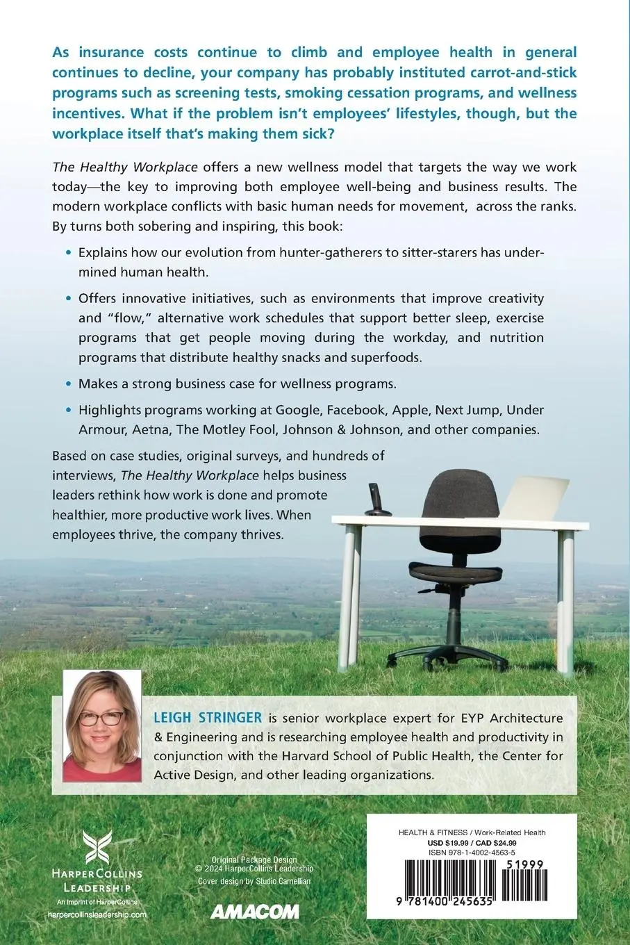 Rückseite: 9781400245635 | The Healthy Workplace | Leigh Stringer | Taschenbuch | Englisch | 2024