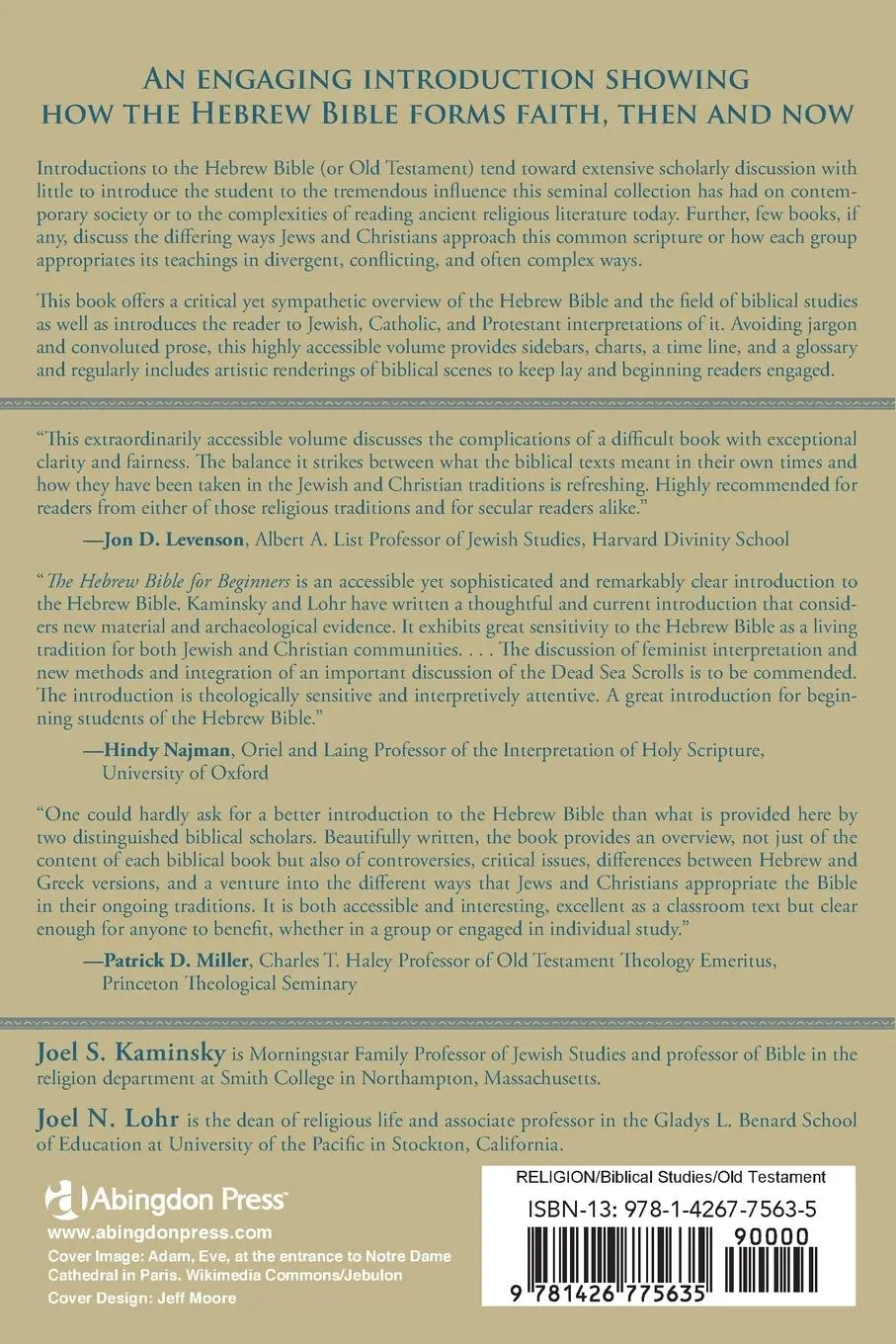 Rückseite: 9781426775635 | Hebrew Bible for Beginners | A Jewish and Christian Introduction