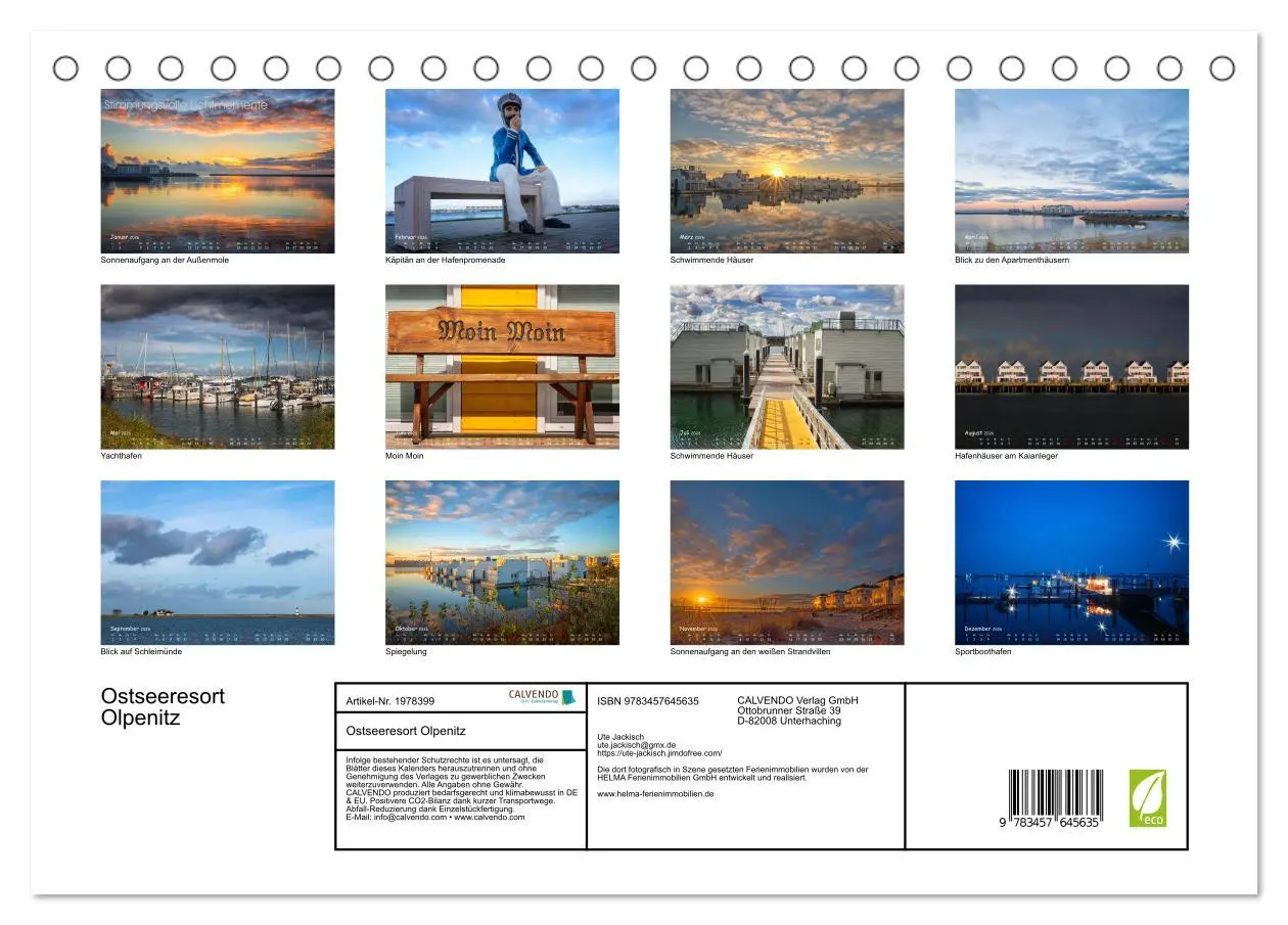 Bild: 9783457645635 | Ostseeresort Olpenitz (Tischkalender 2026 DIN A5 quer), CALVENDO...