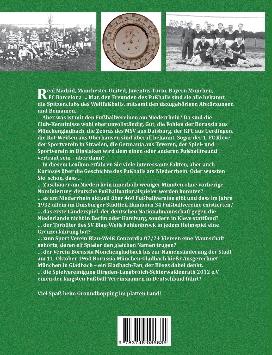 Rückseite: 9783746035635 | Fußball Lexikon Niederrhein | Manfred Schmidt | Taschenbuch | 276 S.