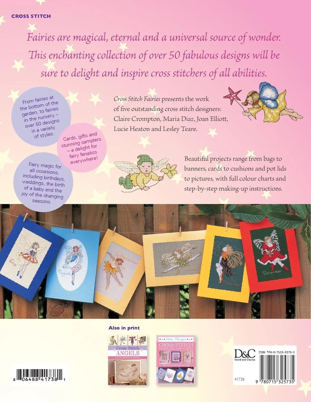 Rückseite: 9780715325735 | Cross Stitch Fairies | Over 50 Enchanting Designs | Various | Buch