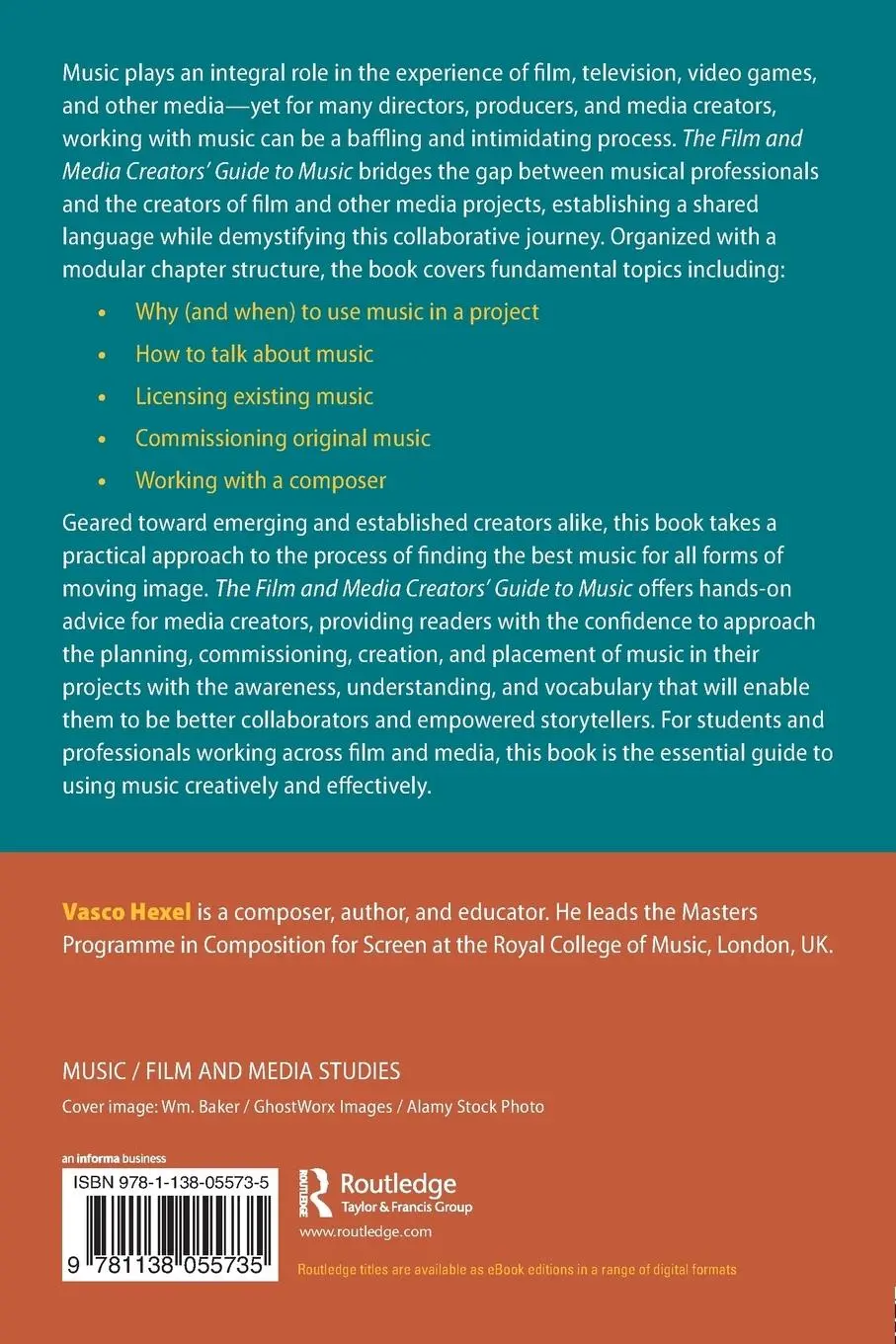 Rückseite: 9781138055735 | The Film and Media Creators' Guide to Music | Vasco Hexel | Buch