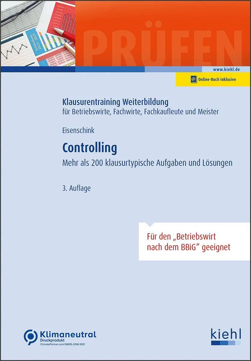 Cover: 9783470645735 | Controlling | Mehr als 200 klausurtypische Aufgaben und Lösungen.