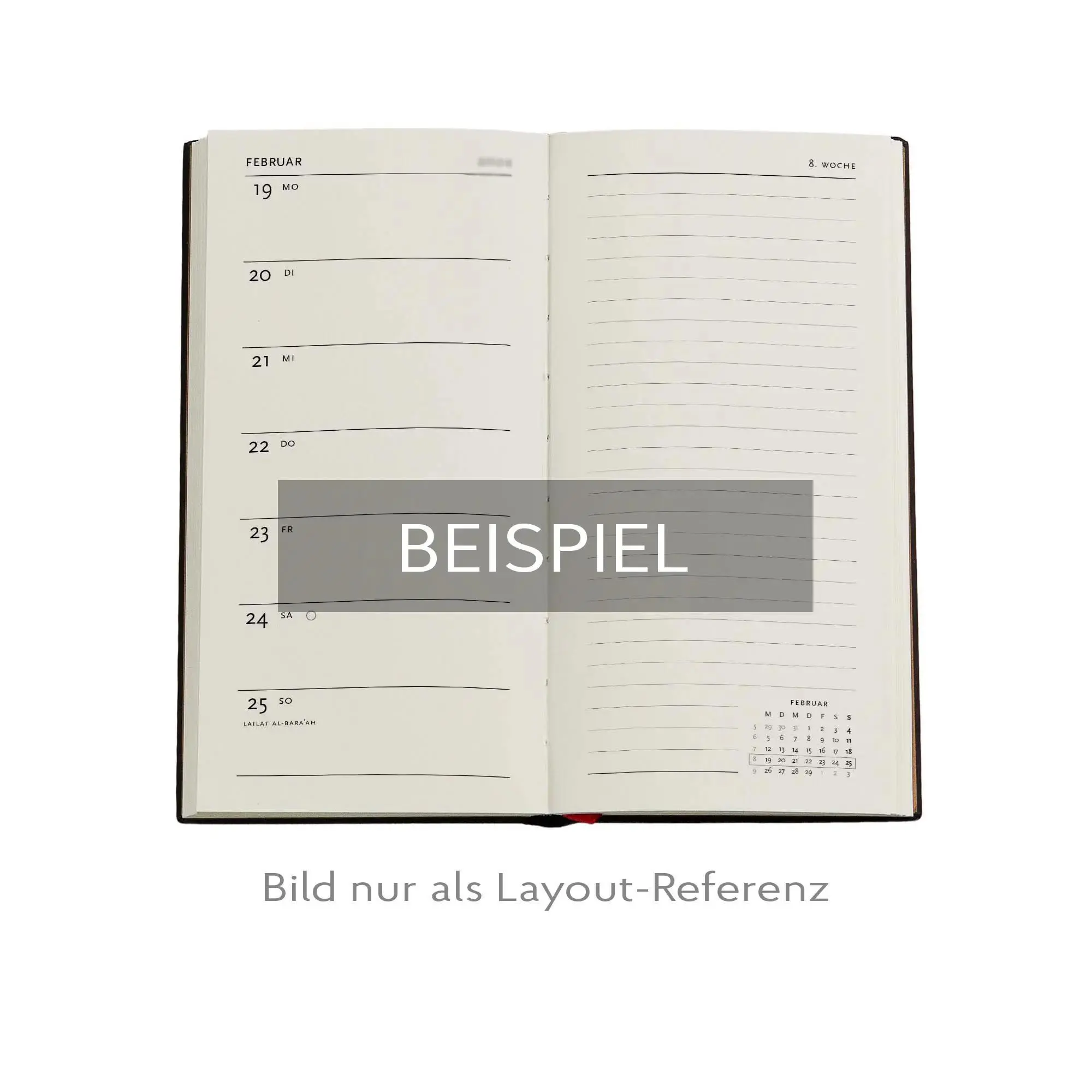 Bild: 9780349705835 | 12-Monatskalender. 2026 Kara-ori Pink Schlank Verso | Paperblanks