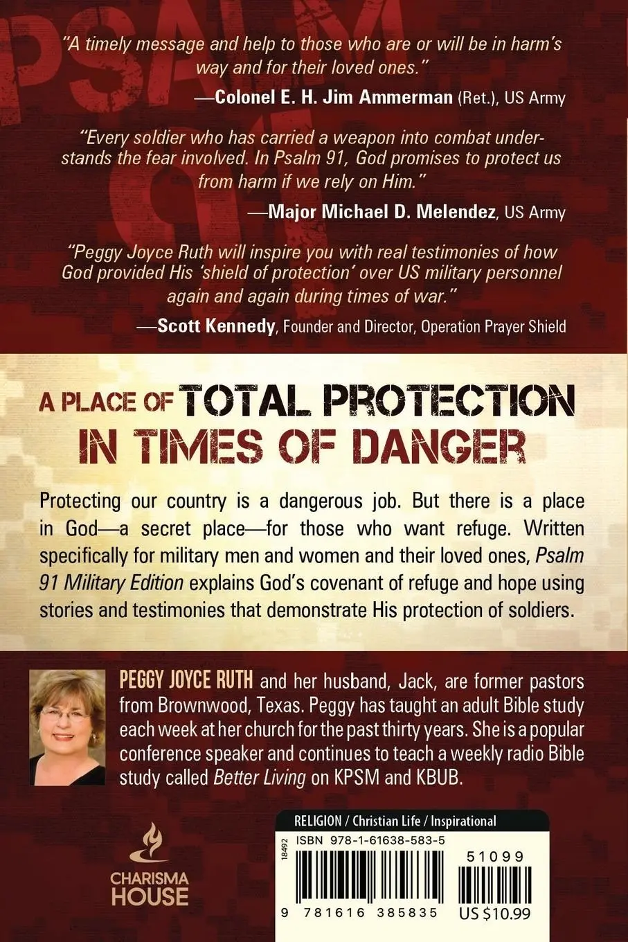 Rückseite: 9781616385835 | Psalm 91 | God's Shield of Protection | Peggy Joyce Ruth | Taschenbuch