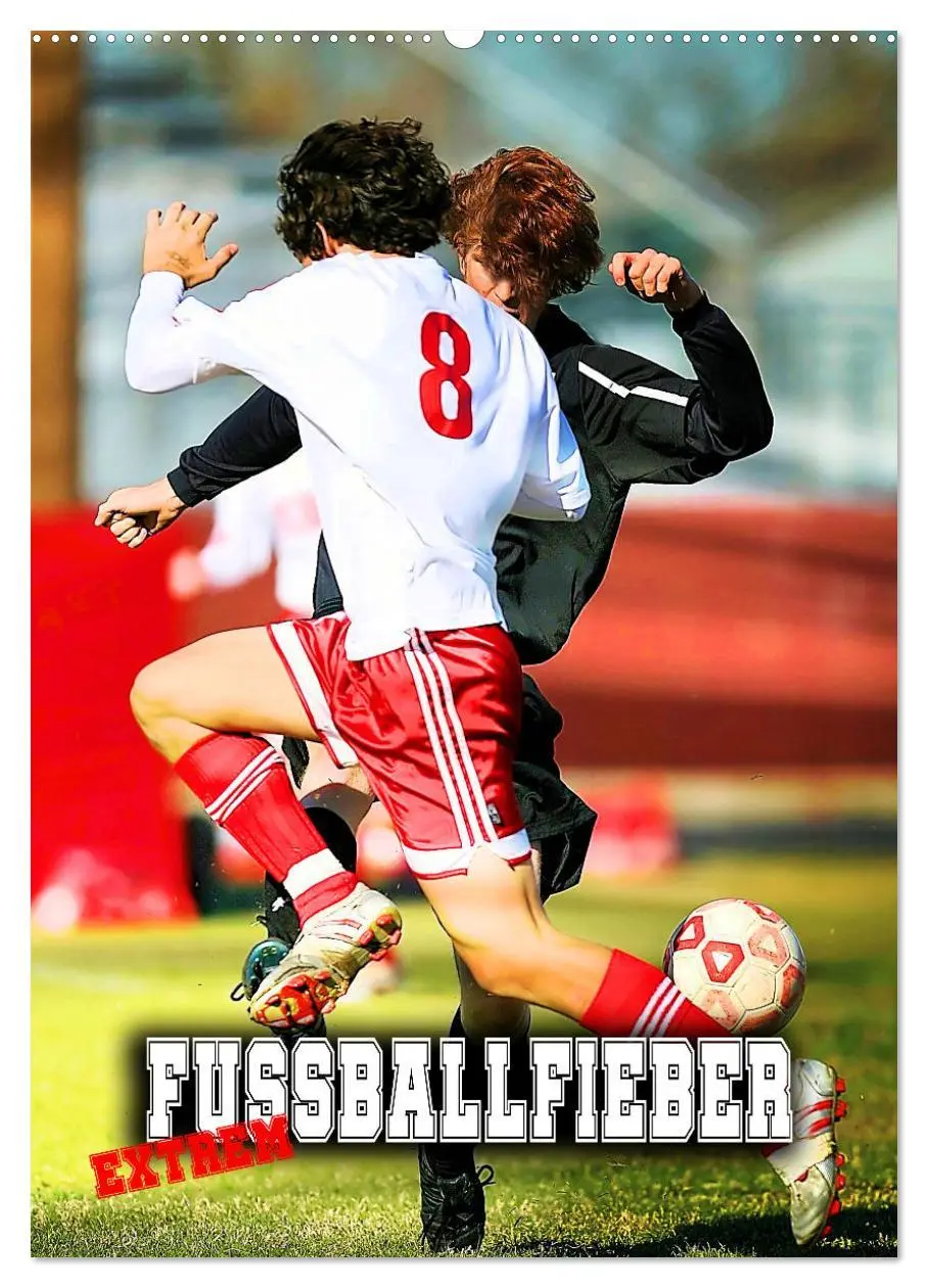 Cover: 9783516335835 | Fußballfieber extrem (Wandkalender 2026 DIN A2 hoch), CALVENDO...