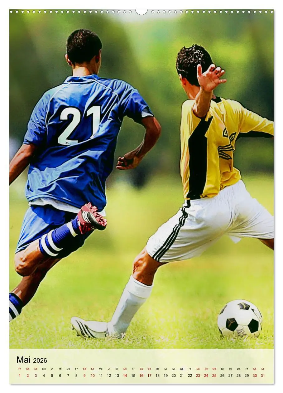Bild: 9783516335835 | Fußballfieber extrem (Wandkalender 2026 DIN A2 hoch), CALVENDO...