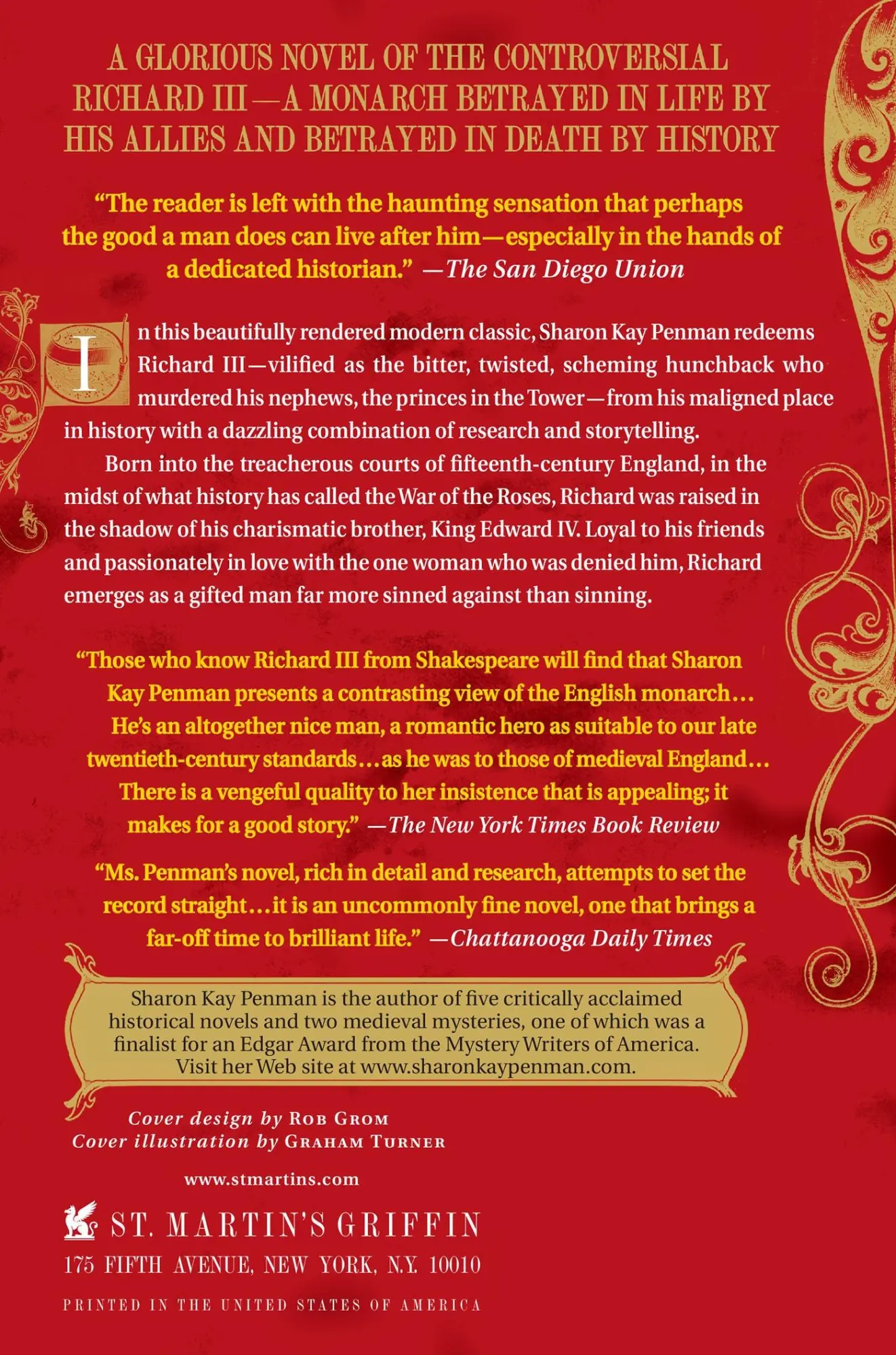 Rückseite: 9780312375935 | The Sunne in Splendour | Sharon Kay Penman | Taschenbuch | Englisch