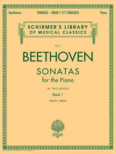 Cover: 9780793525935 | Sonatas - Book 1 | Schirmer Library of Classics Vol. 1 | Von Bulow