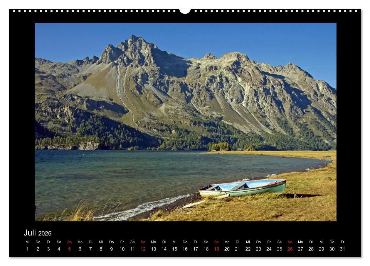 Bild: 9783516015935 | Oberengadin (hochwertiger Premium Wandkalender 2026 DIN A2 quer),...