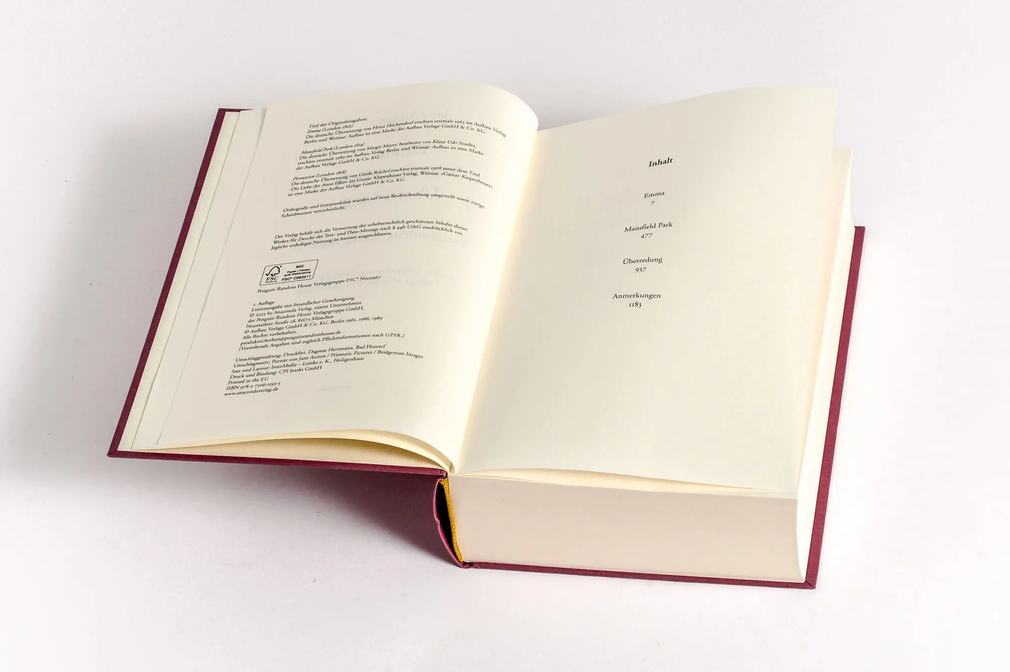 Bild: 9783730615935 | Jane Austen, Emma; Mansfield Park; Überredung | Jane Austen | Buch