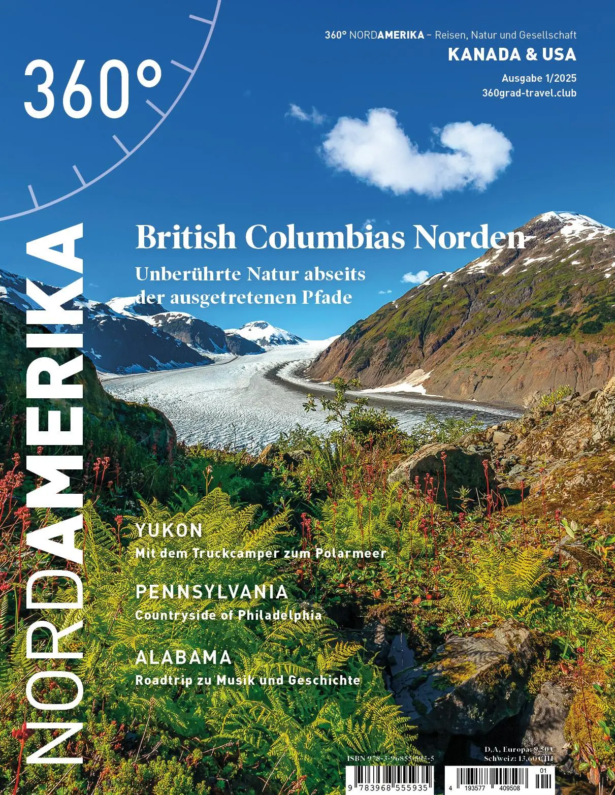 Cover: 9783968555935 | 360° NordAmerika - Ausgabe 1/2025 | British Columbias Norden | Medien