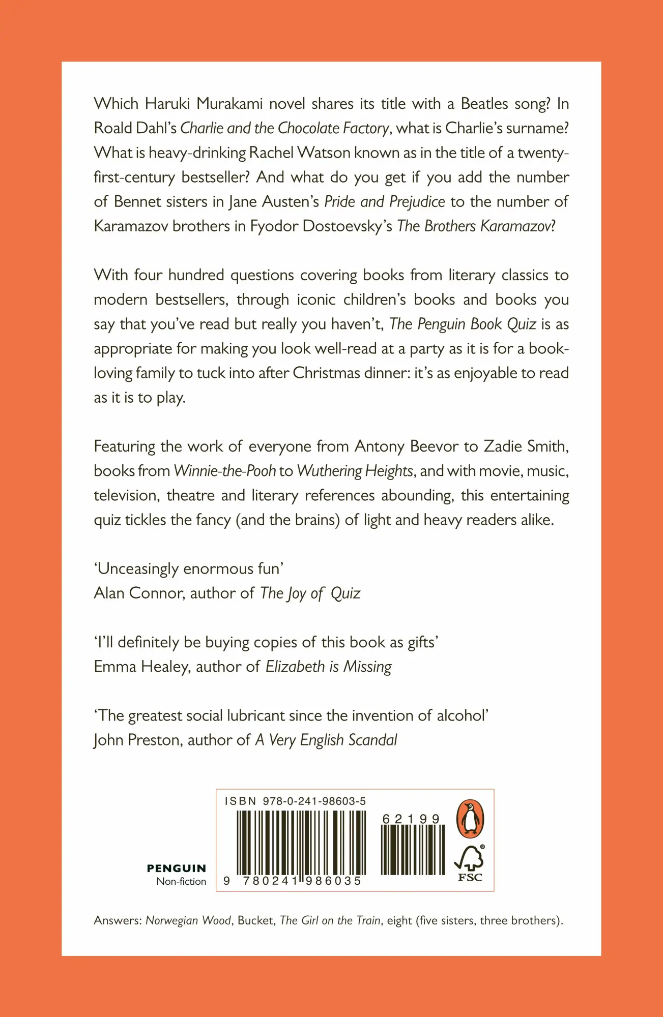 Rückseite: 9780241986035 | The Penguin Book Quiz | From the Very Hungry Caterpillar to Ulysses