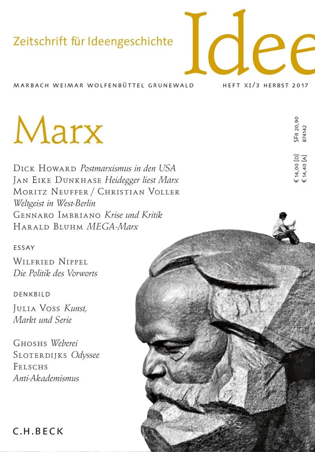 Cover: 9783406706035 | Marx | Zeitschrift für Ideengeschichte XI/3/2017 | Sonja Asal | Buch