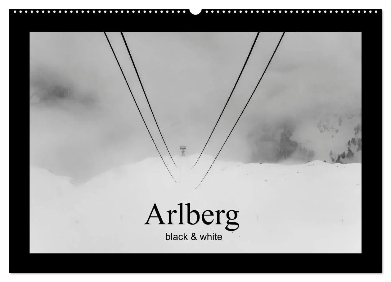 Cover: 9783457816035 | Arlberg black and white (Wandkalender 2026 DIN A2 quer), CALVENDO...