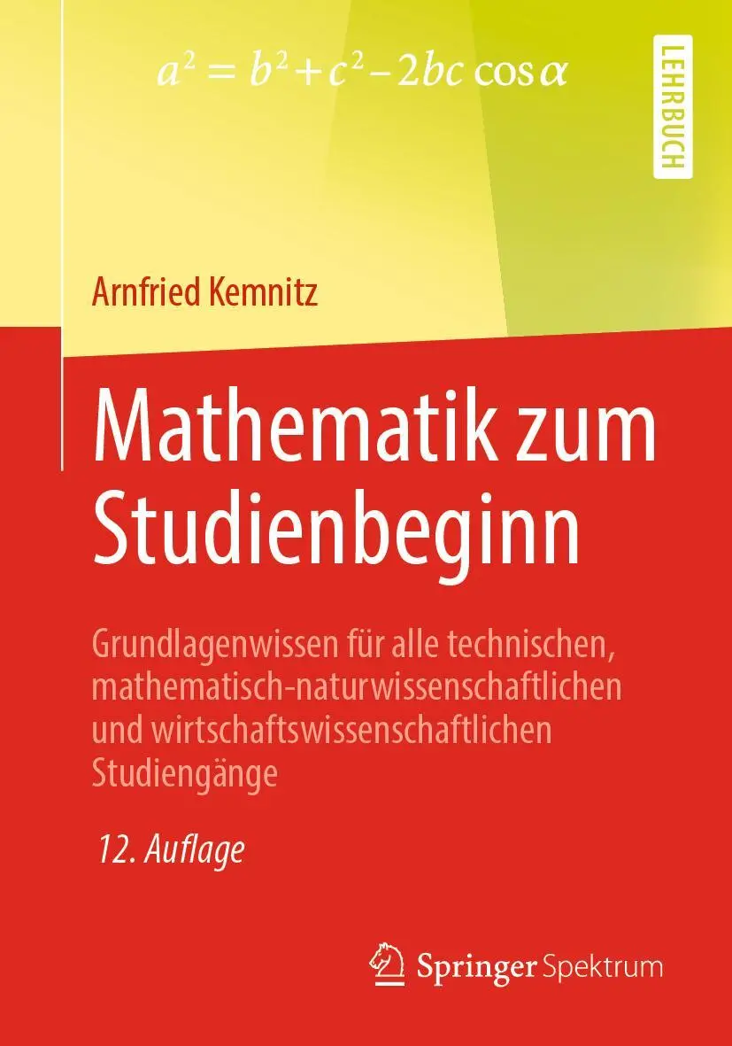 Cover: 9783658266035 | Mathematik zum Studienbeginn | Arnfried Kemnitz | Taschenbuch | XXIV