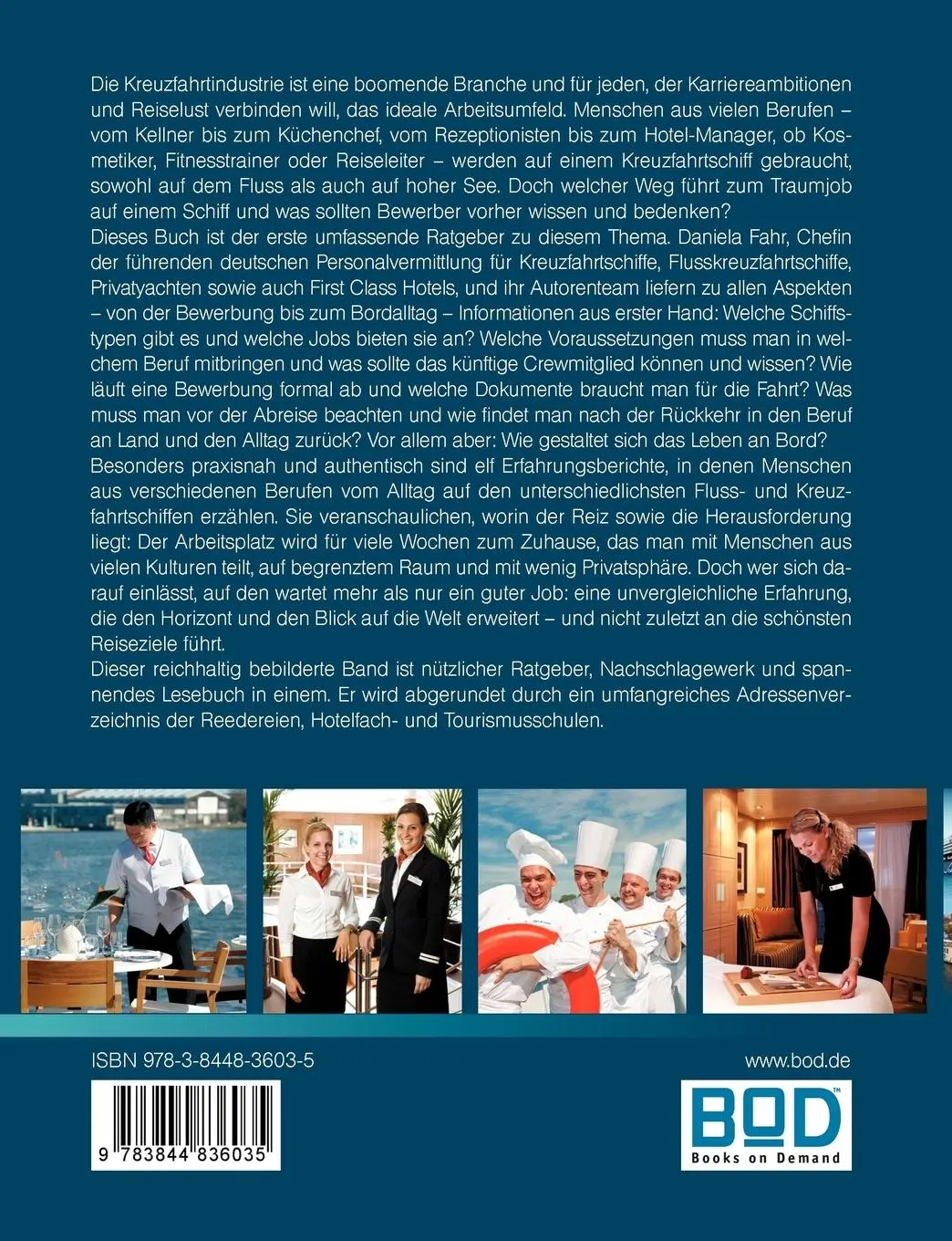 Rückseite: 9783844836035 | Ihr Kurs zur Kreuzfahrt-Karriere: Willkommen an Bord! | Fahr (u. a.)