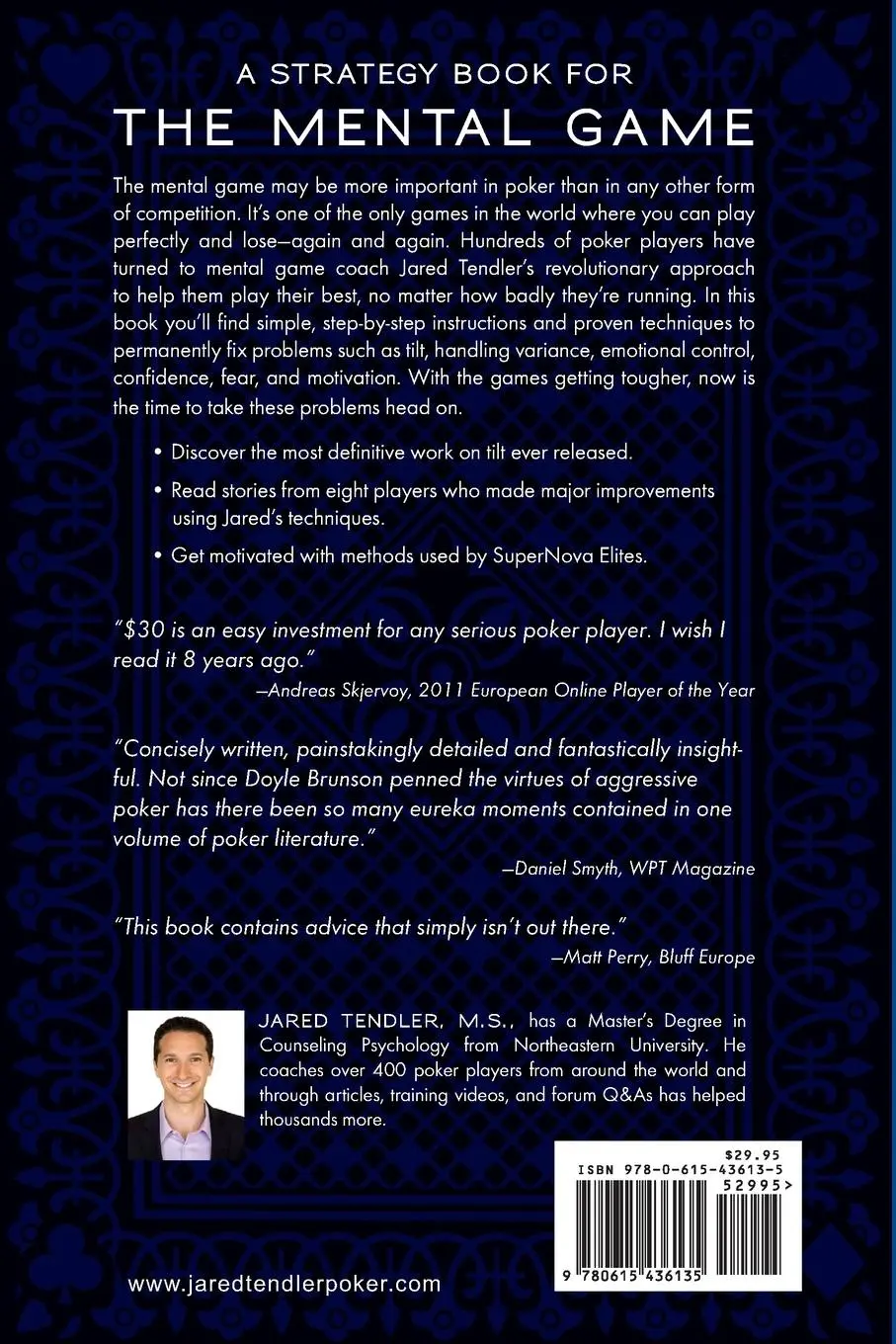 Rückseite: 9780615436135 | The Mental Game of Poker | Jared Tendler (u. a.) | Taschenbuch | 2011