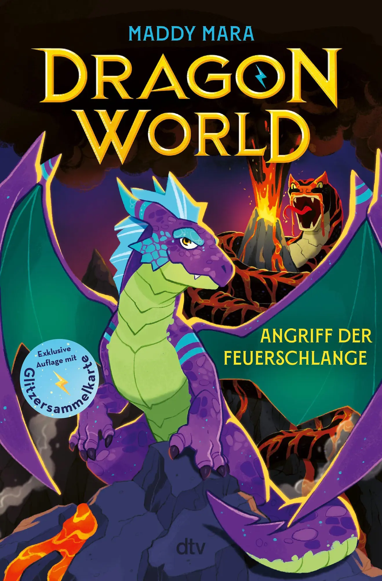 Cover: 9783423766135 | Dragon World - Angriff der Feuerschlange | Drachen-Abenteuer ab 8