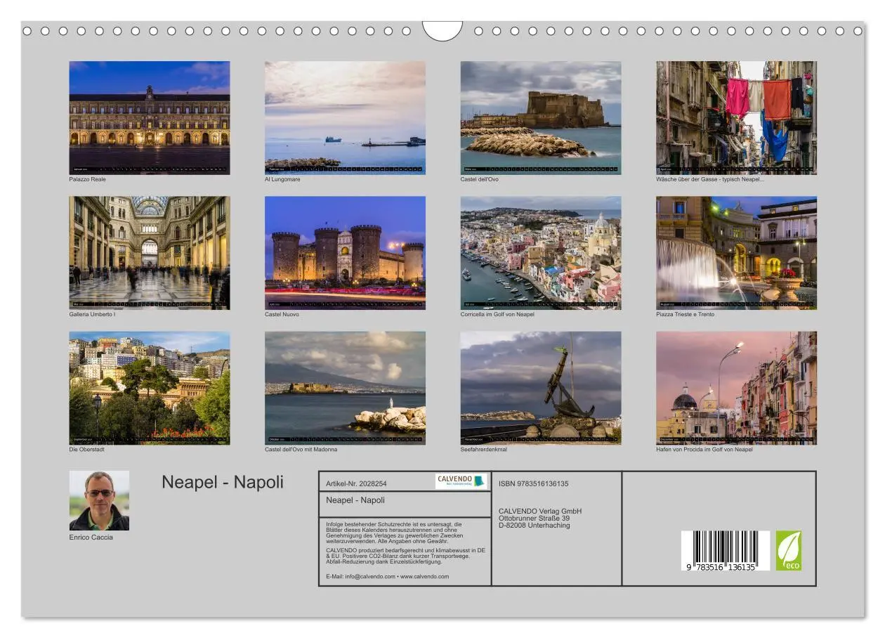 Bild: 9783516136135 | Neapel - Napoli (Wandkalender 2026 DIN A3 quer), CALVENDO...