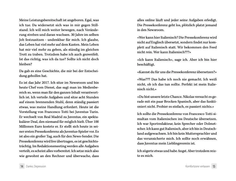 Bild: 9783966456135 | Danke, Depression | Fabio Porta | Taschenbuch | 253 S. | Deutsch