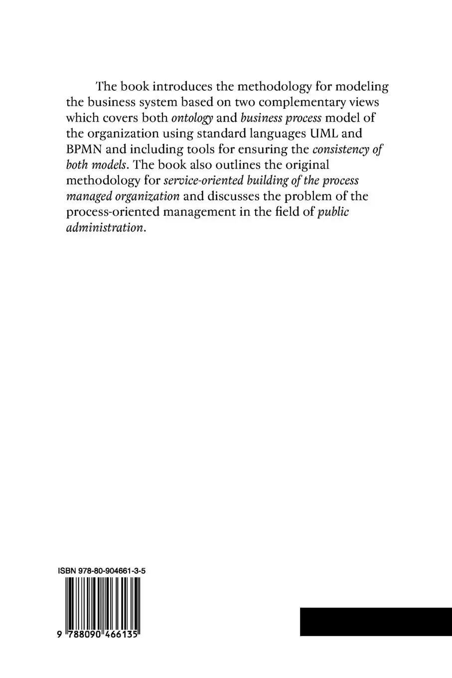 Rückseite: 9788090466135 | Information Modeling of Organizations | Vaclav Repa | Taschenbuch