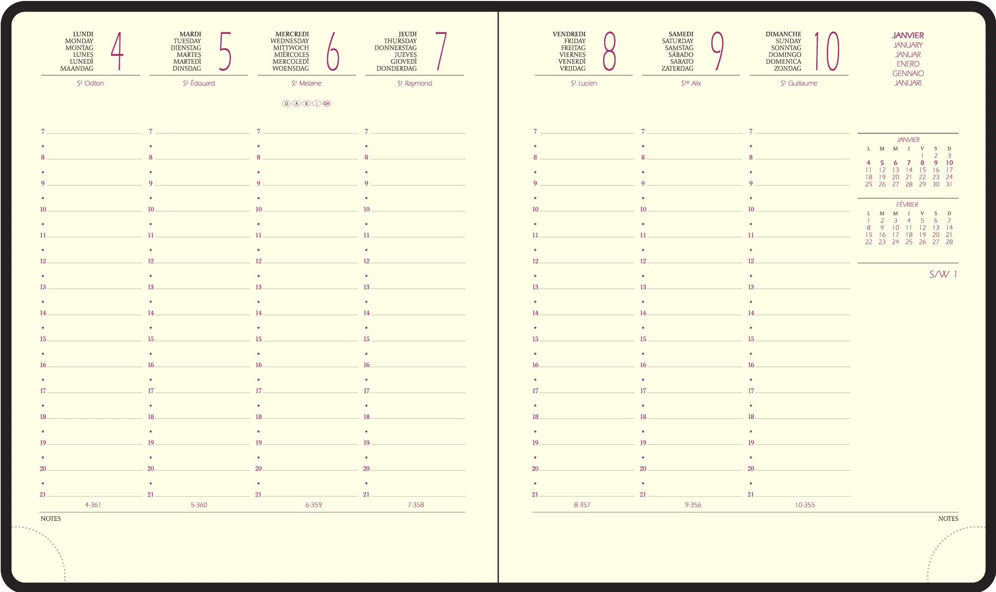 Bild: 3660942066235 | Eurotime 18 Barbara 2026 | Kalender im Schreibtischformat | Quo Vadis