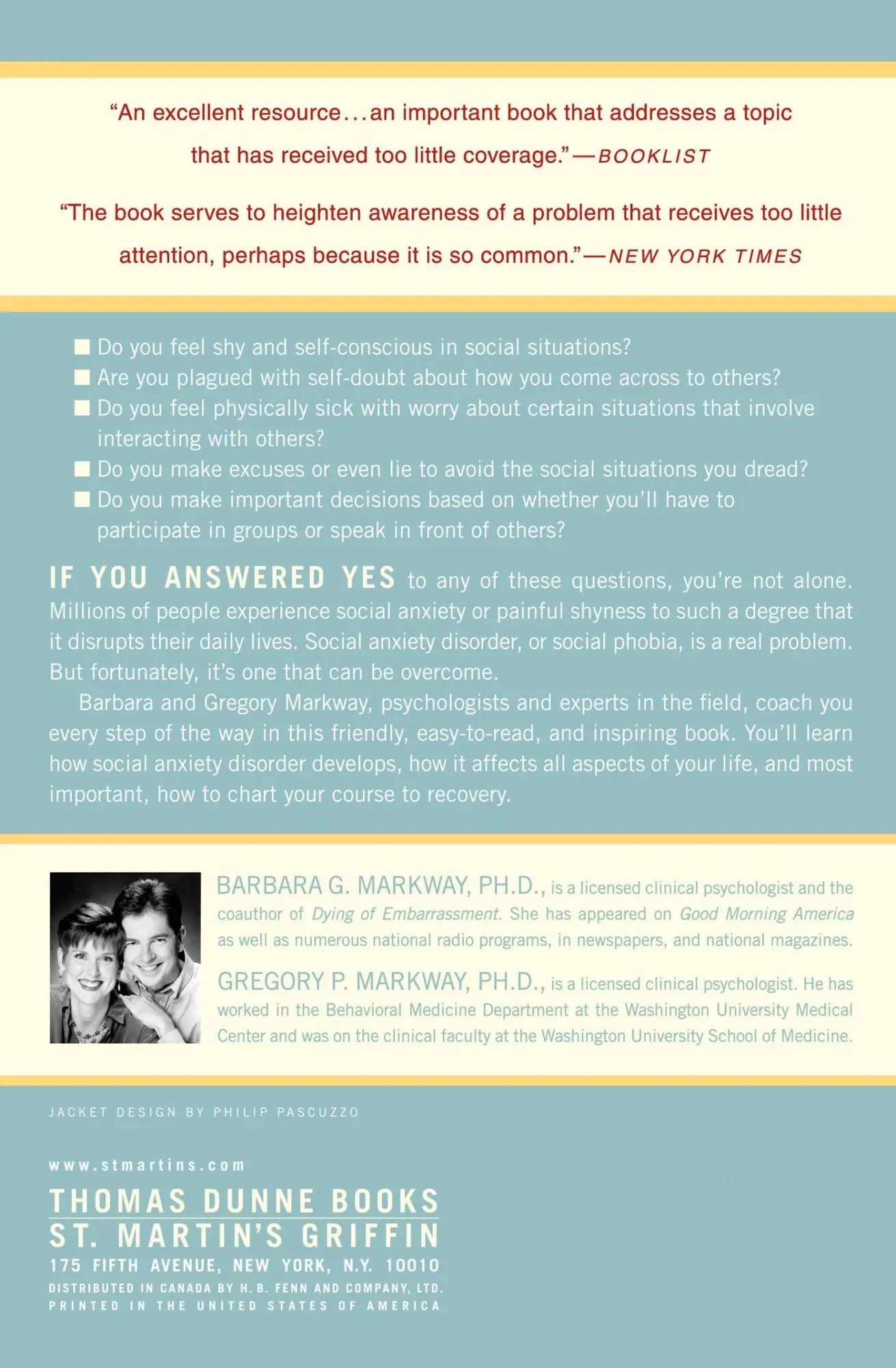 Rückseite: 9780312316235 | Painfully Shy | How to Overcome Social Anxiety and Reclaim Your Life