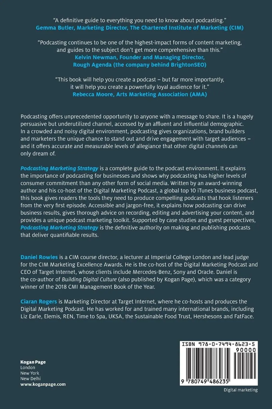 Rückseite: 9780749486235 | Podcasting Marketing Strategy | Daniel Rowles (u. a.) | Taschenbuch