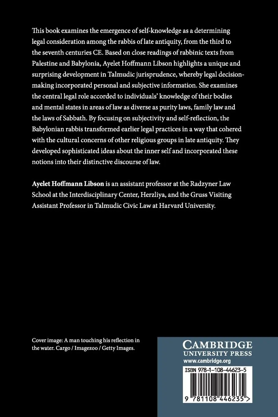 Rückseite: 9781108446235 | Law and Self-Knowledge in the Talmud | Ayelet Hoffmann Libson | Buch