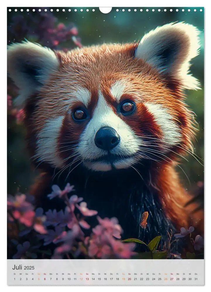 Bild: 9783435876235 | Lustige rote Panda (Wandkalender 2025 DIN A3 hoch), CALVENDO...