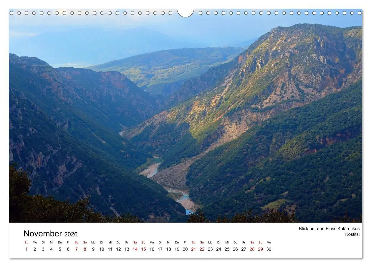 Bild: 9783457586235 | Der Norden Griechenlands (Wandkalender 2026 DIN A3 quer), CALVENDO...