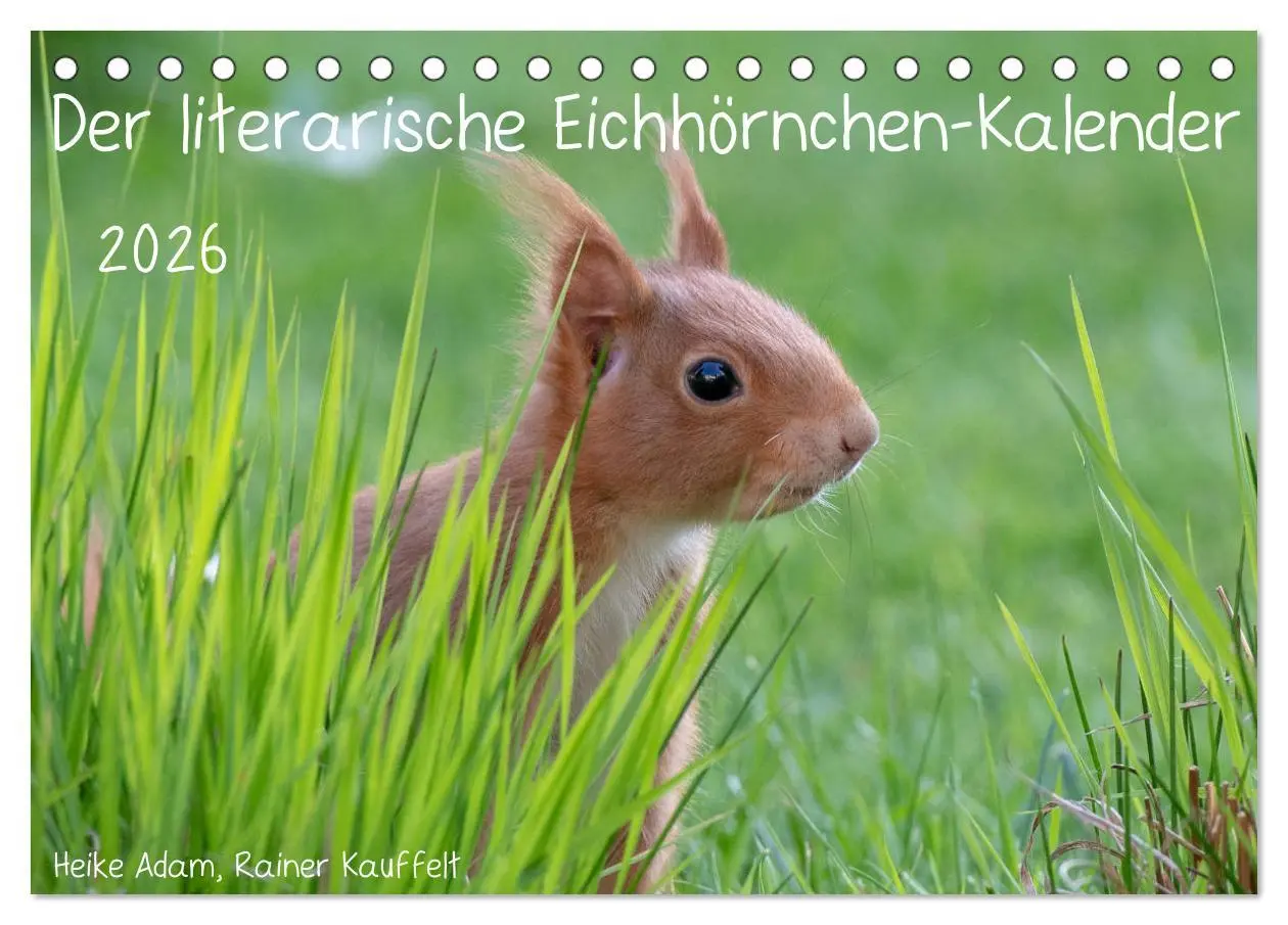 Cover: 9783457896235 | Der literarische Eichhörnchen-Kalender (Tischkalender 2026 DIN A5...