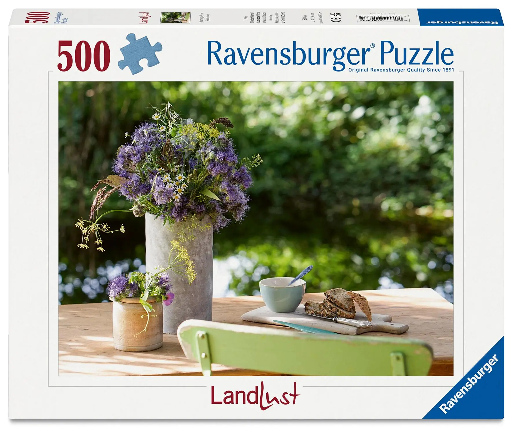 Cover: 4005555016335 | Erwachsenenpuzzle 500 Teile - Blumengruß am Gartentisch | Spiel | 2025