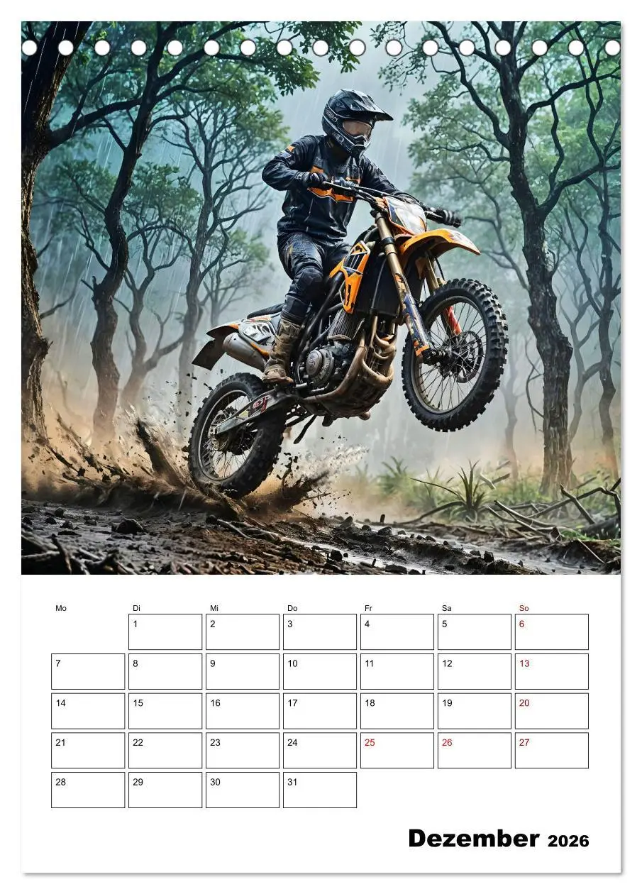 Bild: 9783457266335 | Vollgas und Adrenalin - Motocross-Action pur! (Tischkalender 2026...