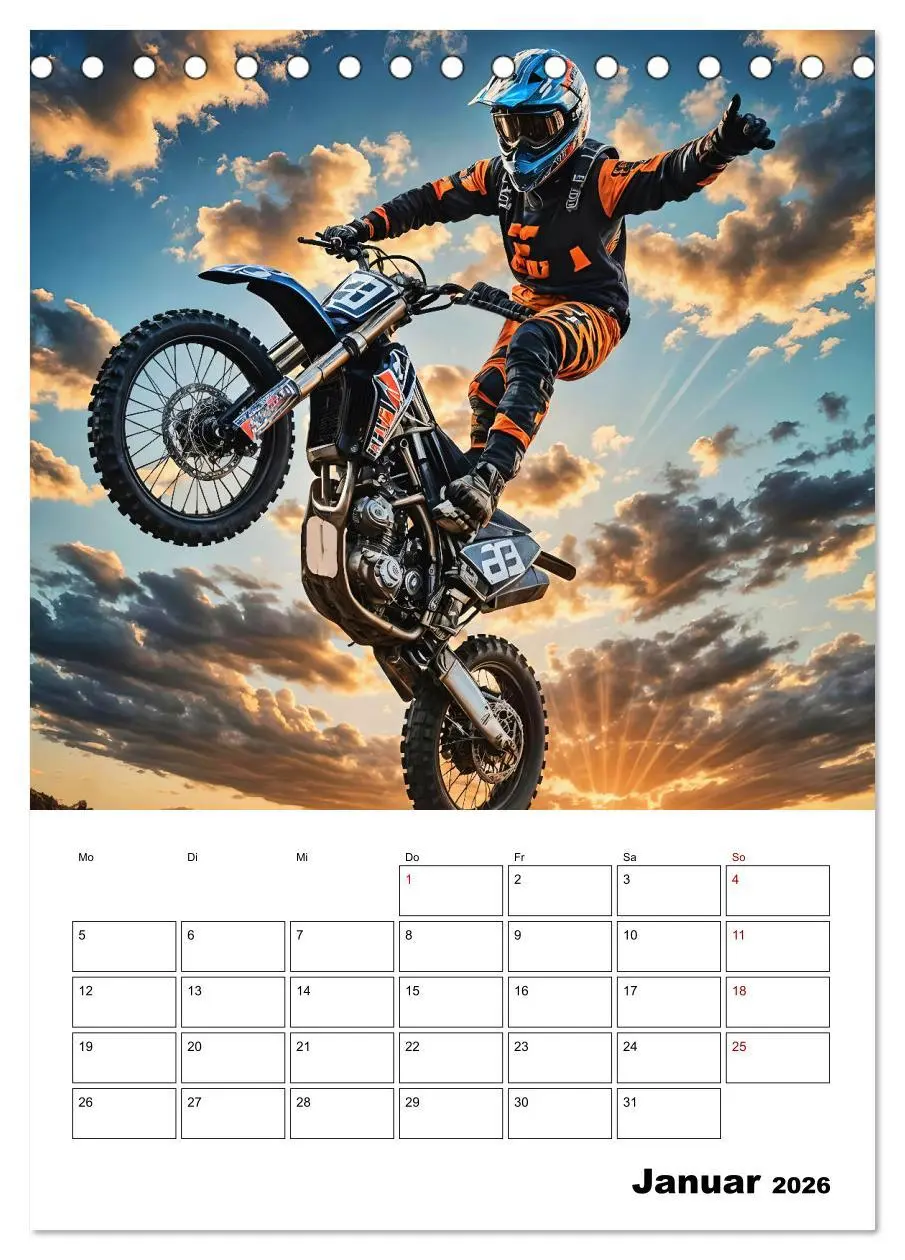 Bild: 9783457266335 | Vollgas und Adrenalin - Motocross-Action pur! (Tischkalender 2026...