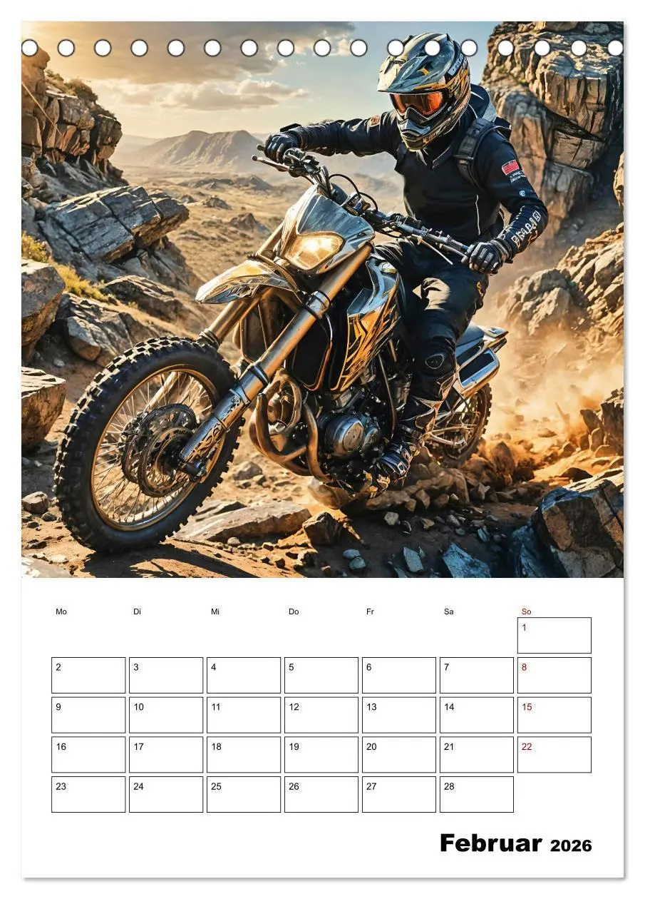 Bild: 9783457266335 | Vollgas und Adrenalin - Motocross-Action pur! (Tischkalender 2026...