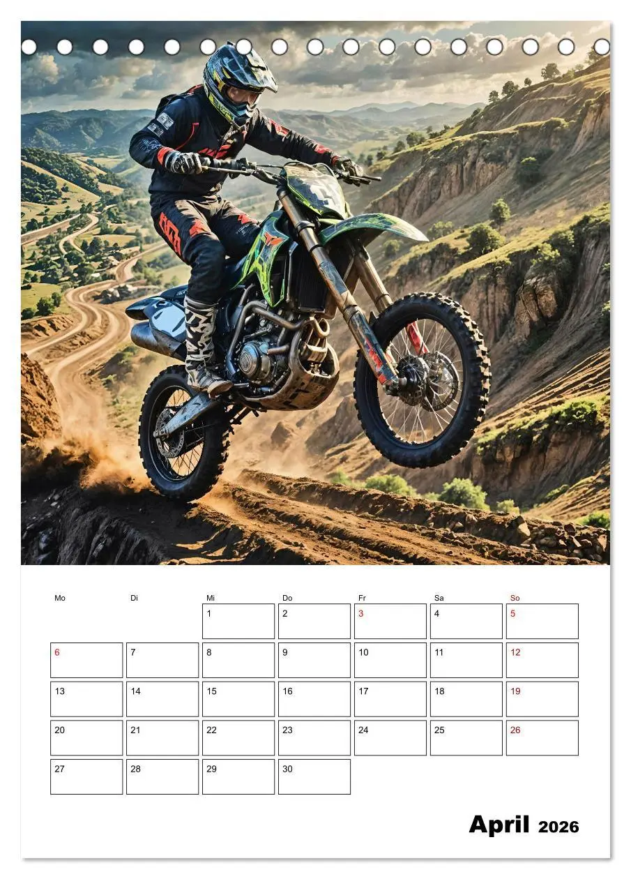 Bild: 9783457266335 | Vollgas und Adrenalin - Motocross-Action pur! (Tischkalender 2026...